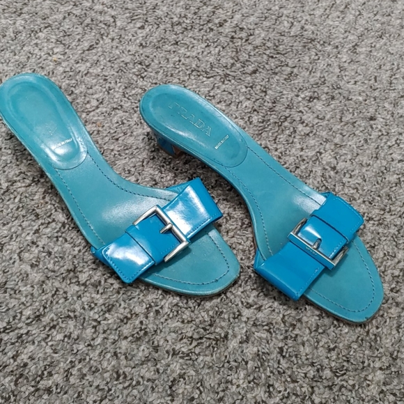 Prada blue slides size 40 - Picture 1 of 5